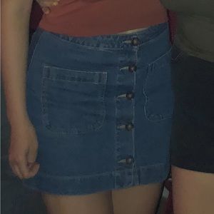 Free people denim skirt size 29